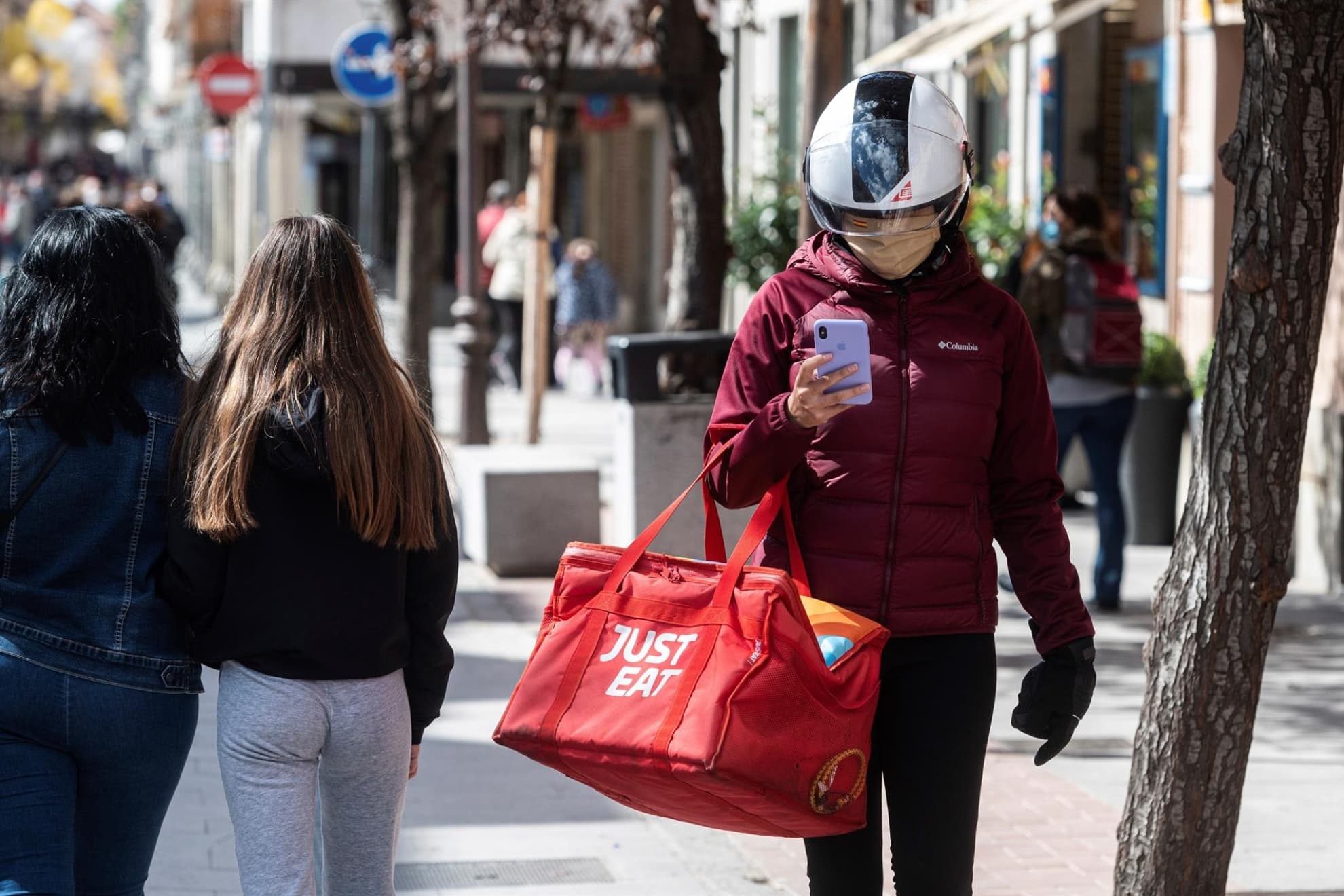 Un repartidor de Just Eat 