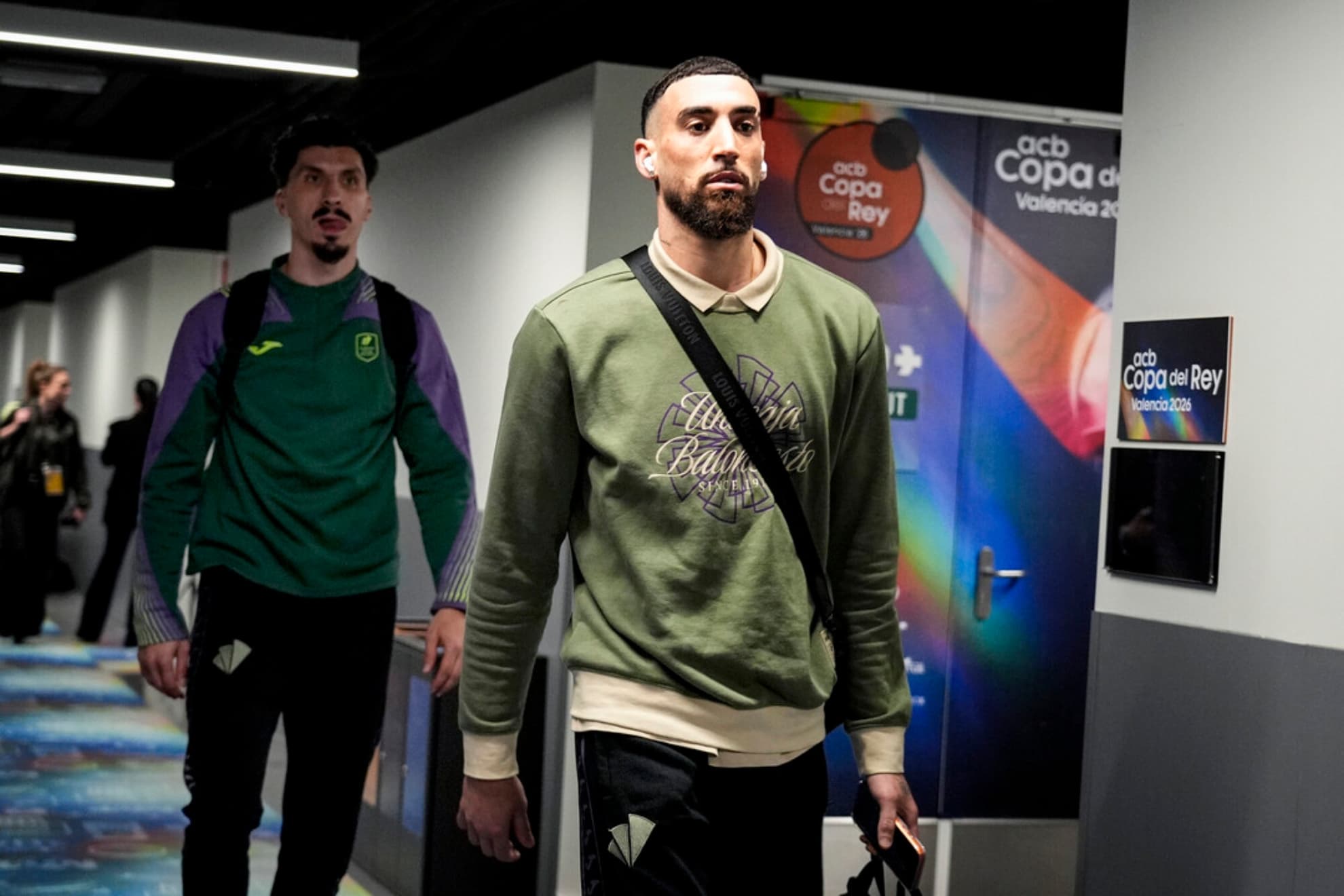 Chris Duarte, antes de un partido de Copa del Rey.