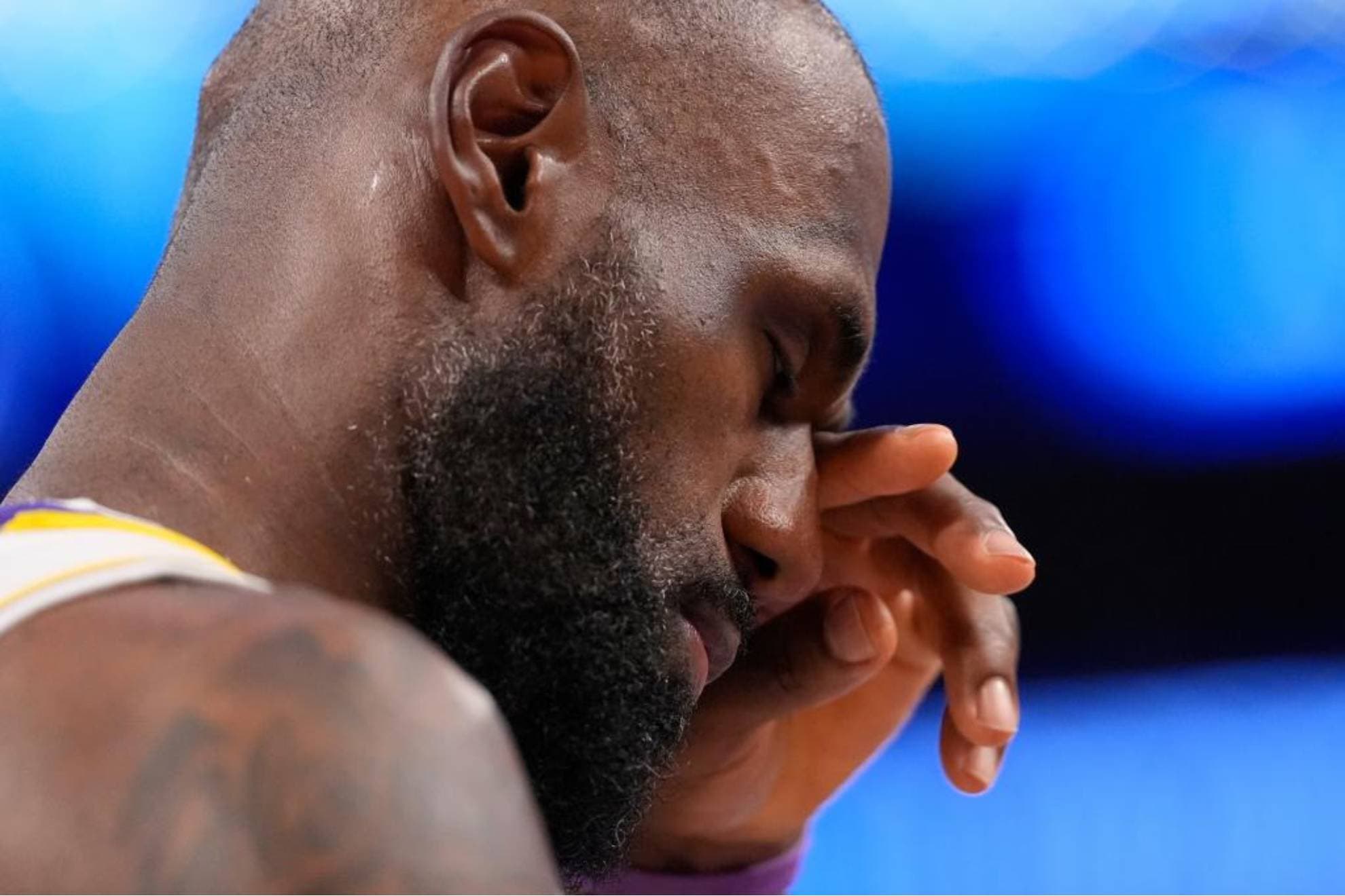 LeBron James, durante el tercer partido de la serie ante los Thunder.
