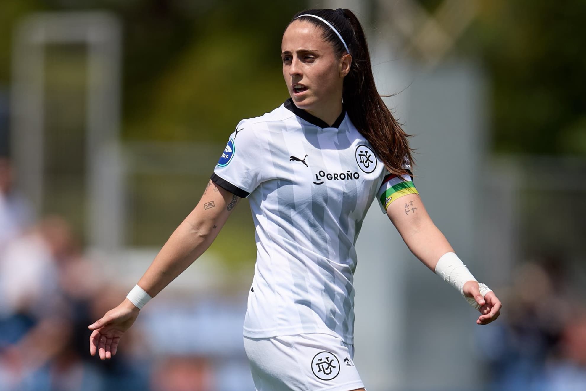 Isabel Corte 'Isina', autora del primer gol del DUX Logroño ante el Levante