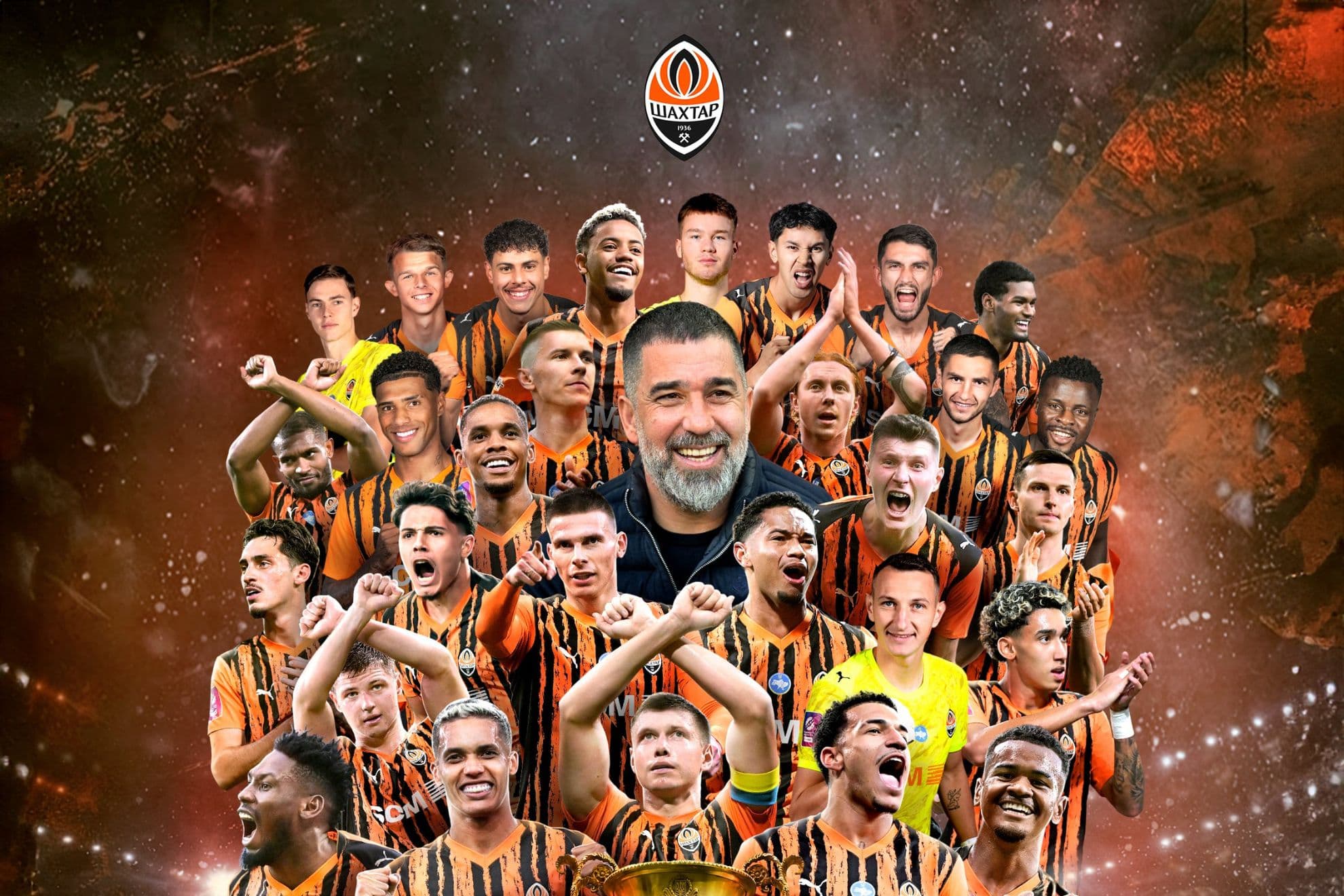 Cartel de campeón de Liga del Shakhtar