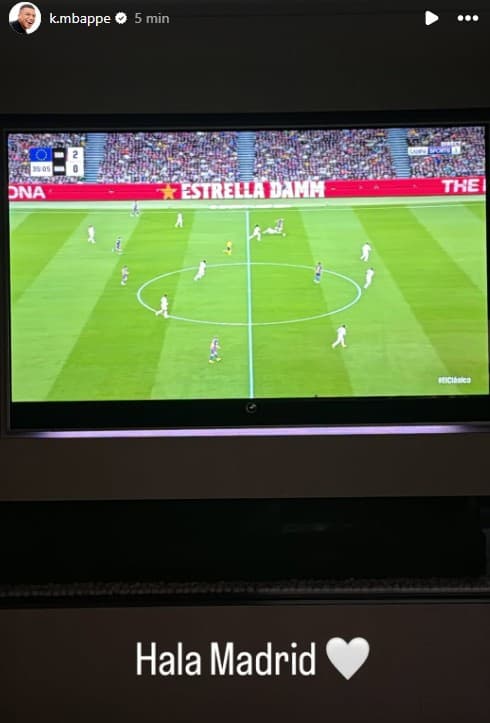 Mbappé, en Instagram.