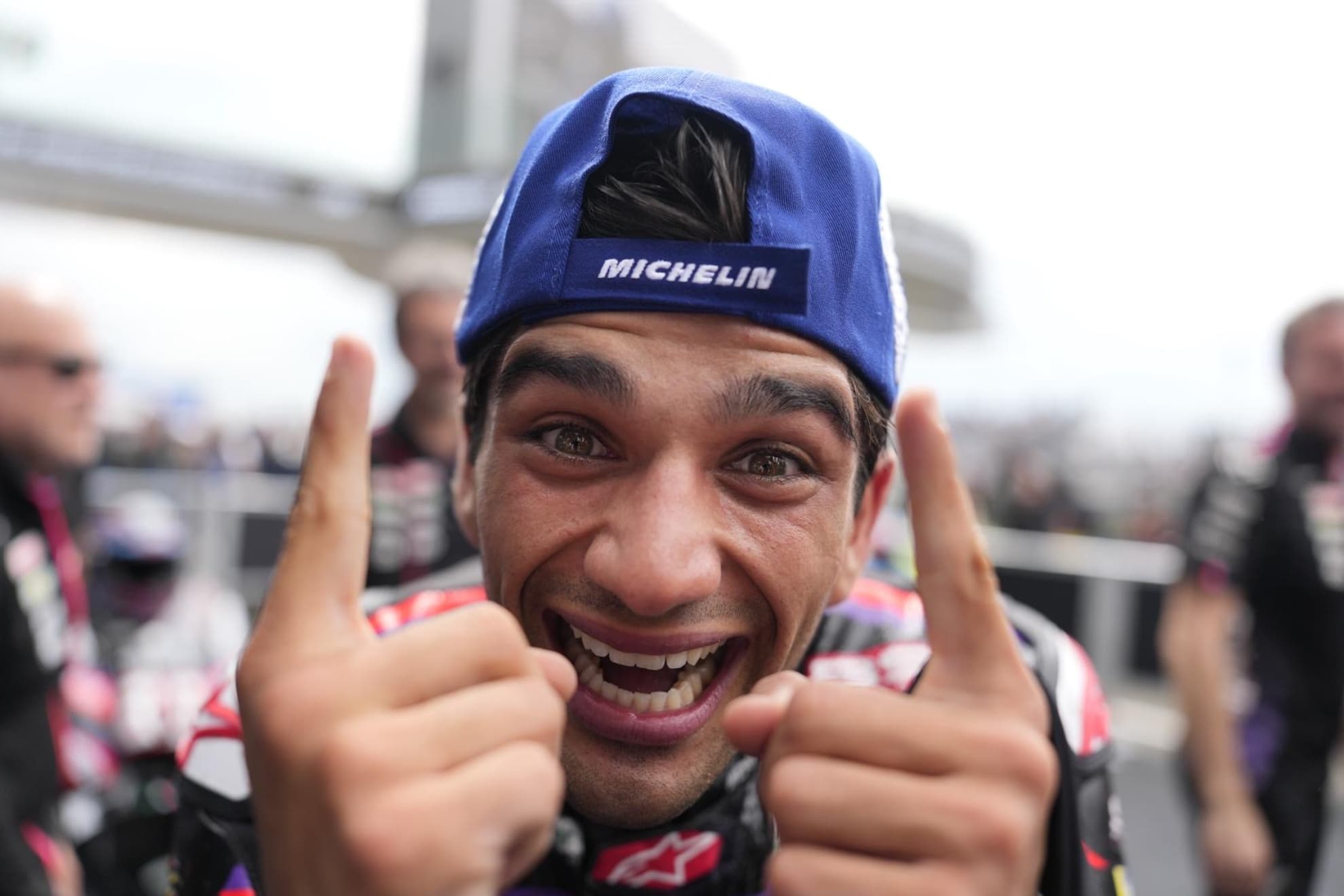 Jorge Martín, tras ganar en Le Mans.