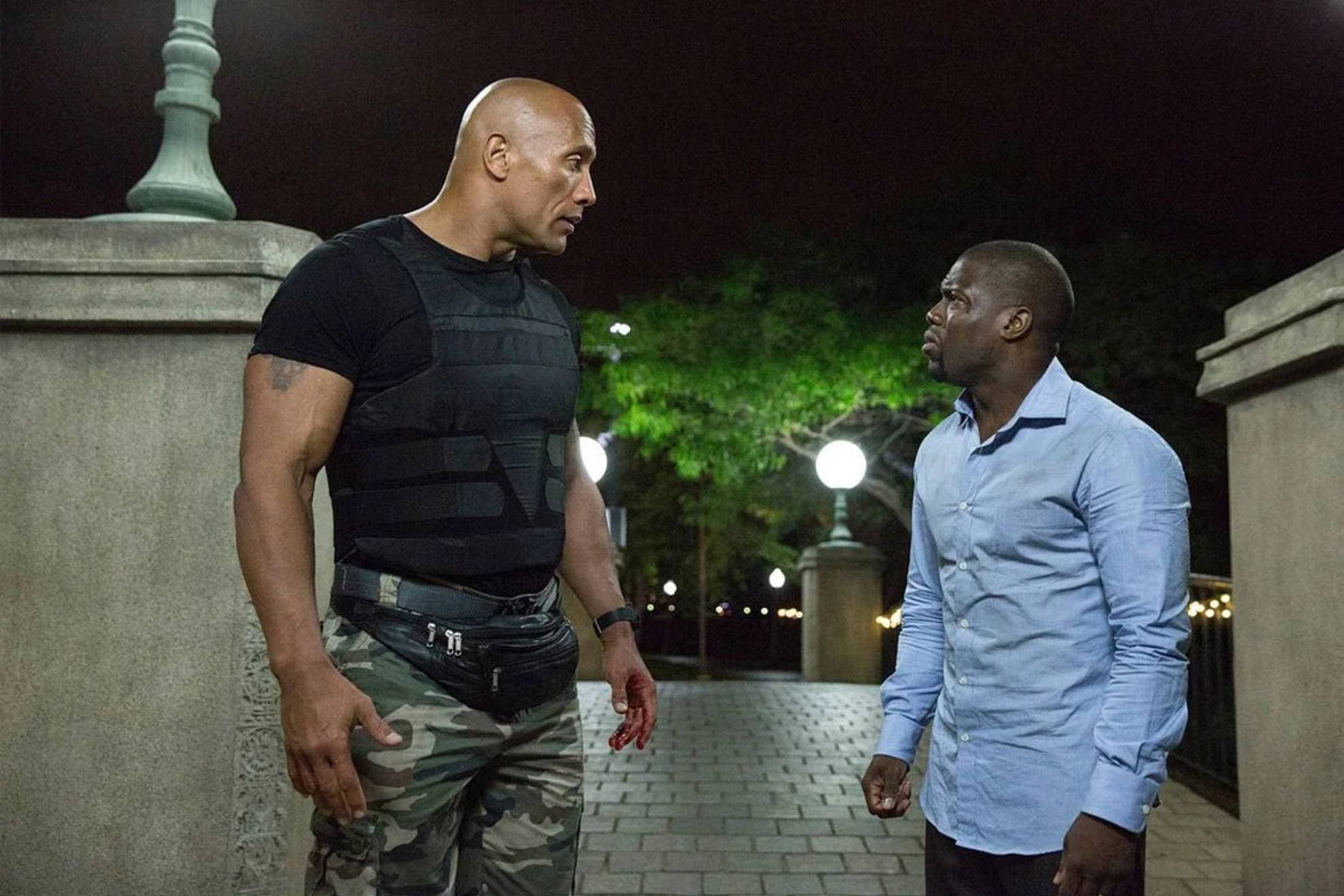 Dwayne Johson y Kevin Hart.