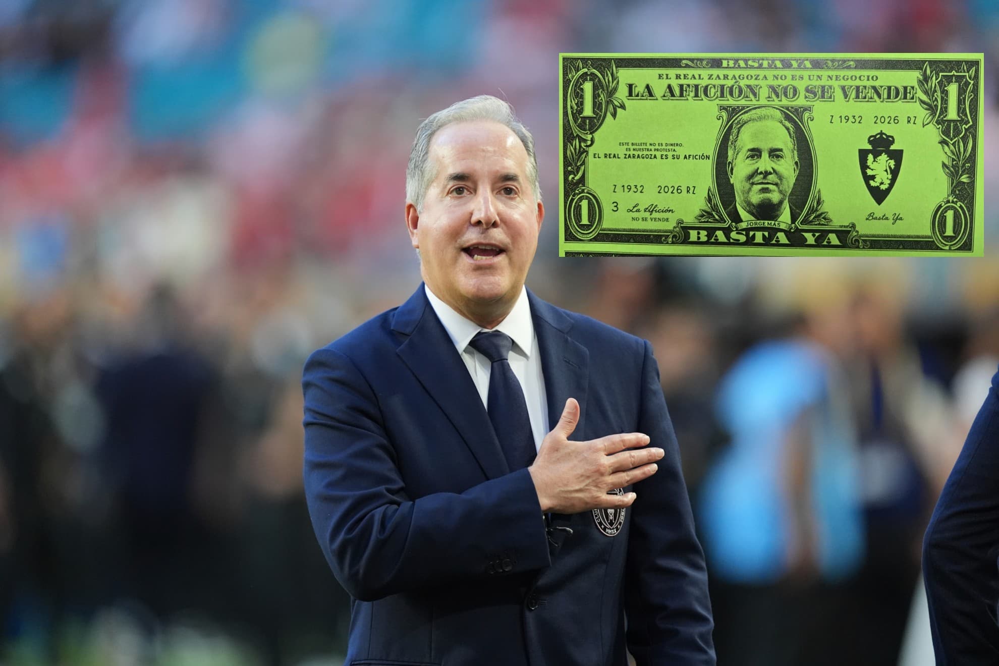 La imagen del billete de Jorge Mas