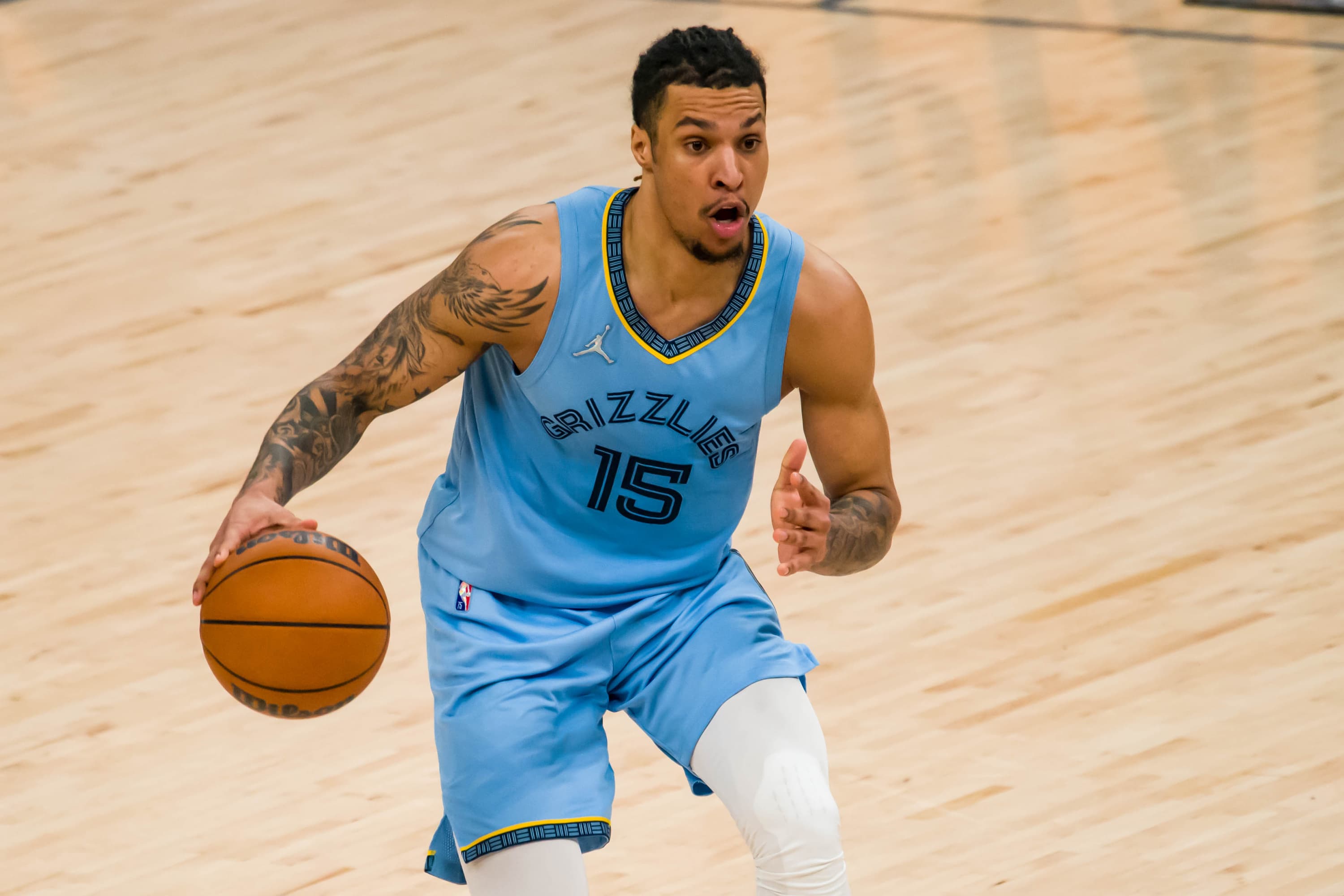 Brandon Clarke, durante un encuentro de la NBA