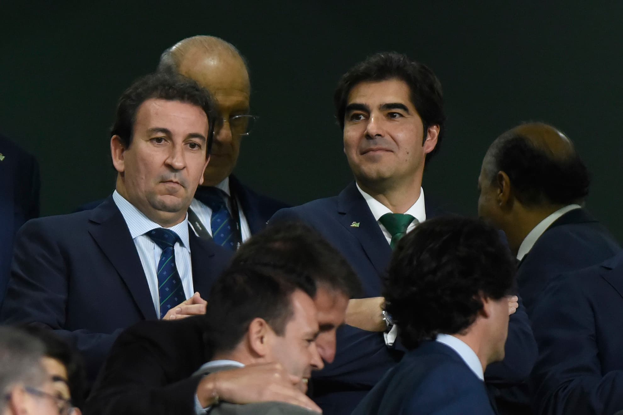 Catalán y Haro, en el palco en un partido