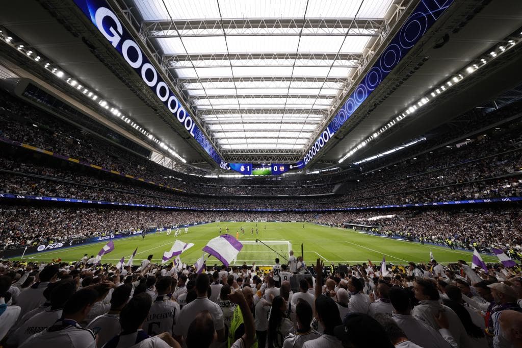 Interior del Santiago Bernabéu.