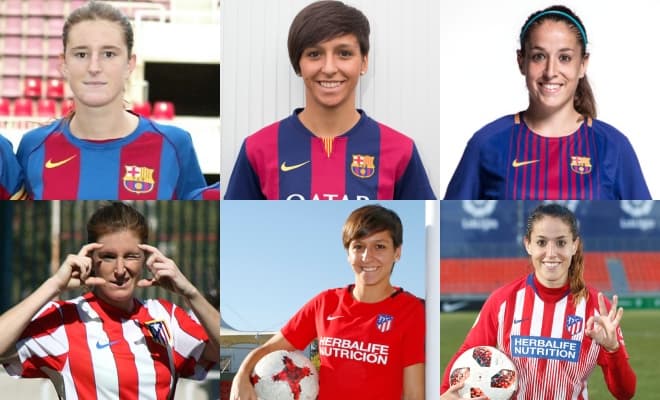 Adriana Martín, Marta Corredera y Olga García, con presencia en Barcelona y Atlético