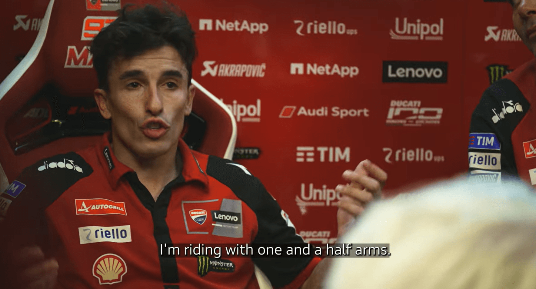 Márquez, en el box.
