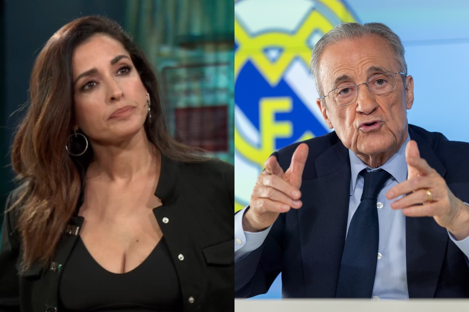 Inma Cuesta y Florentino Pérez.