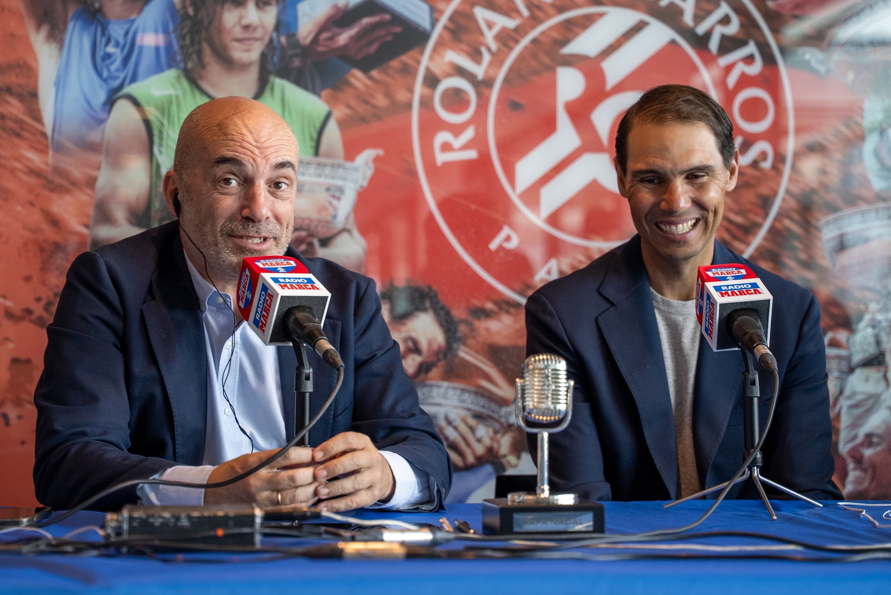 Rafa Nadal, junto a Raúl Varela.