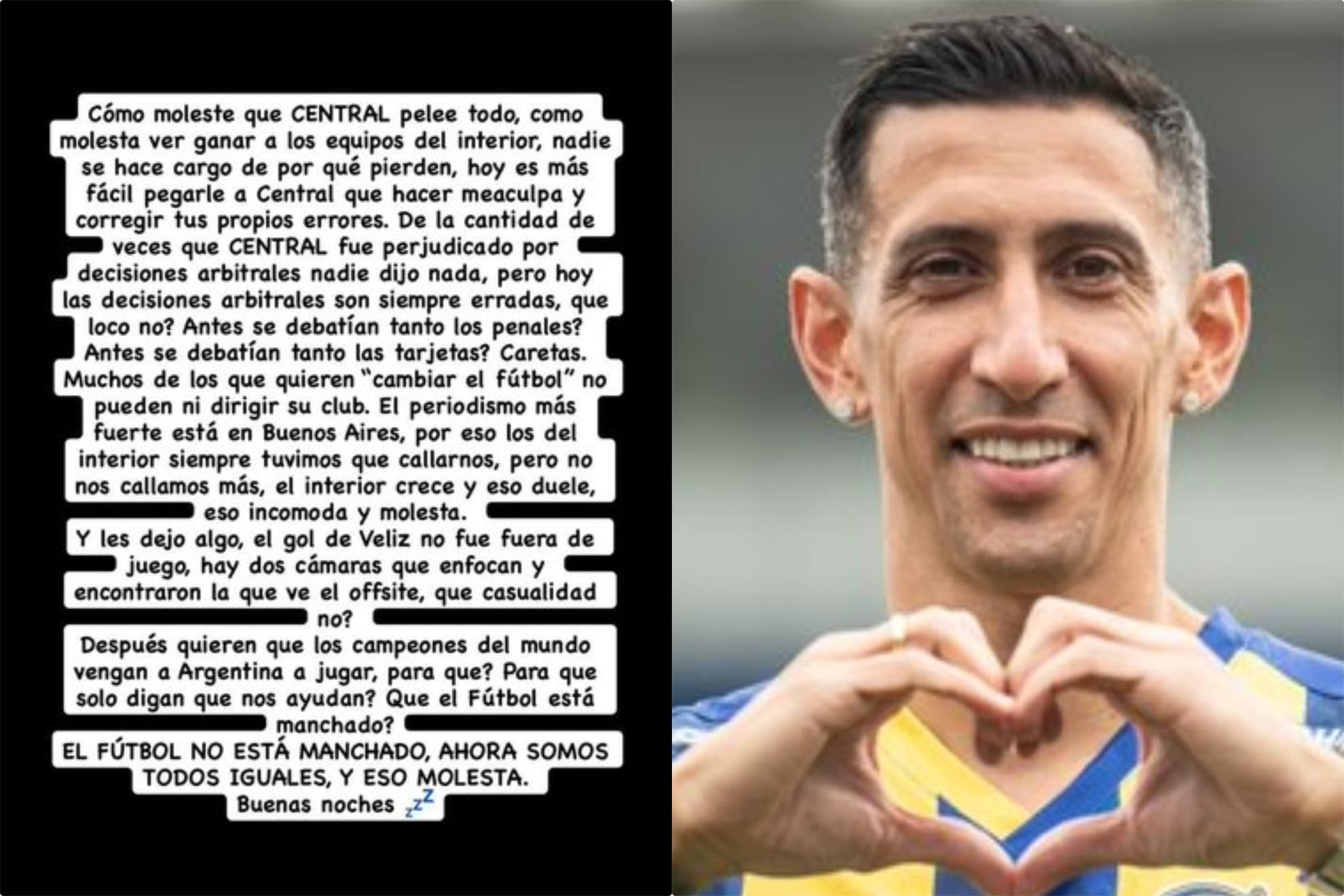 Di María responde a Milito