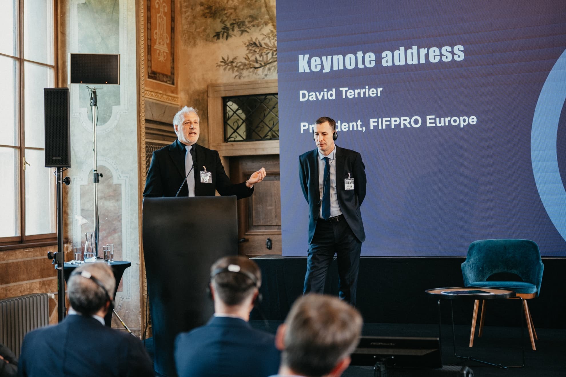 David Terrier, presidente de FIFPro Europa.