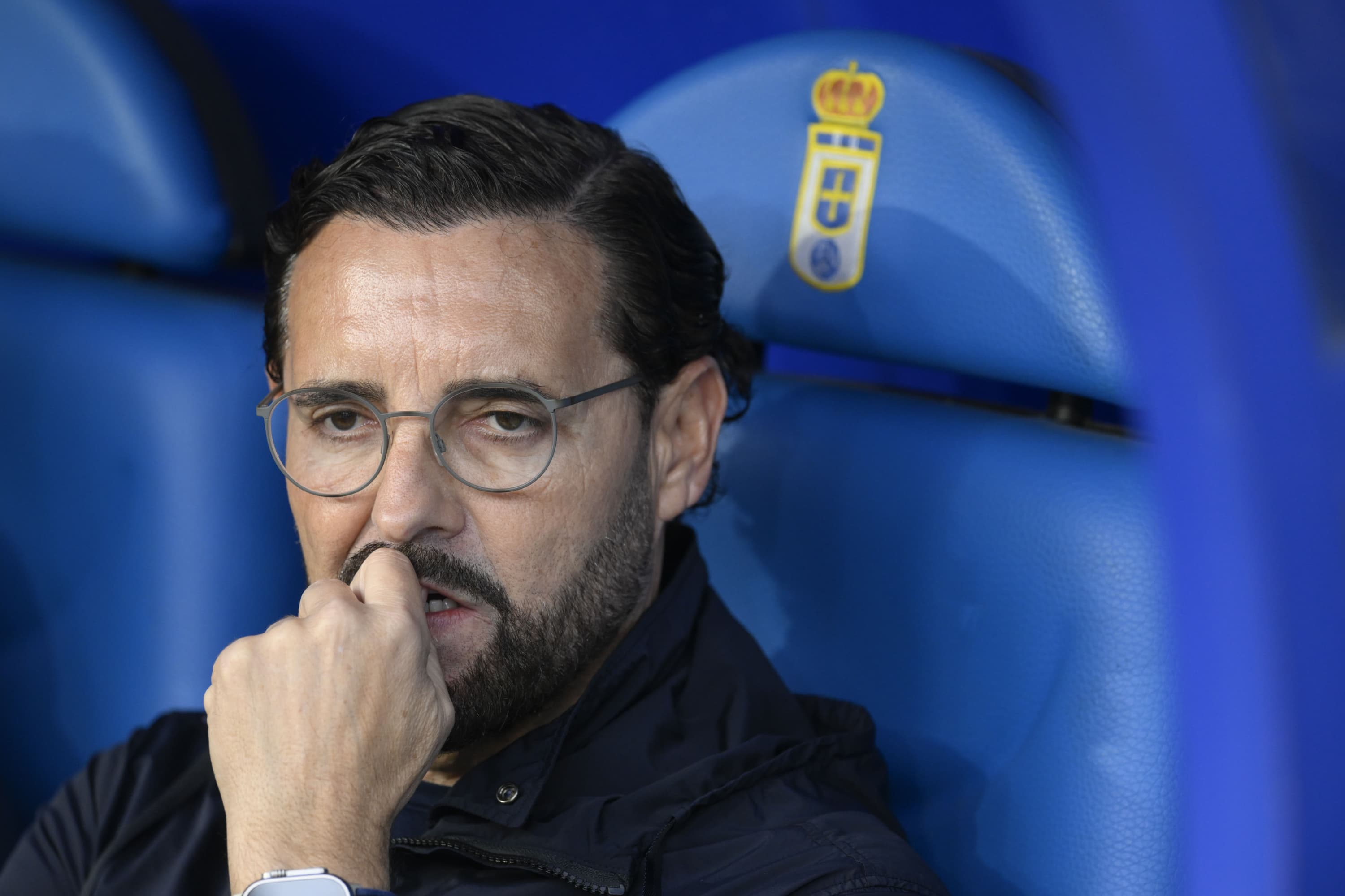 José Bordalás en el banquillo ante el Real Oviedo