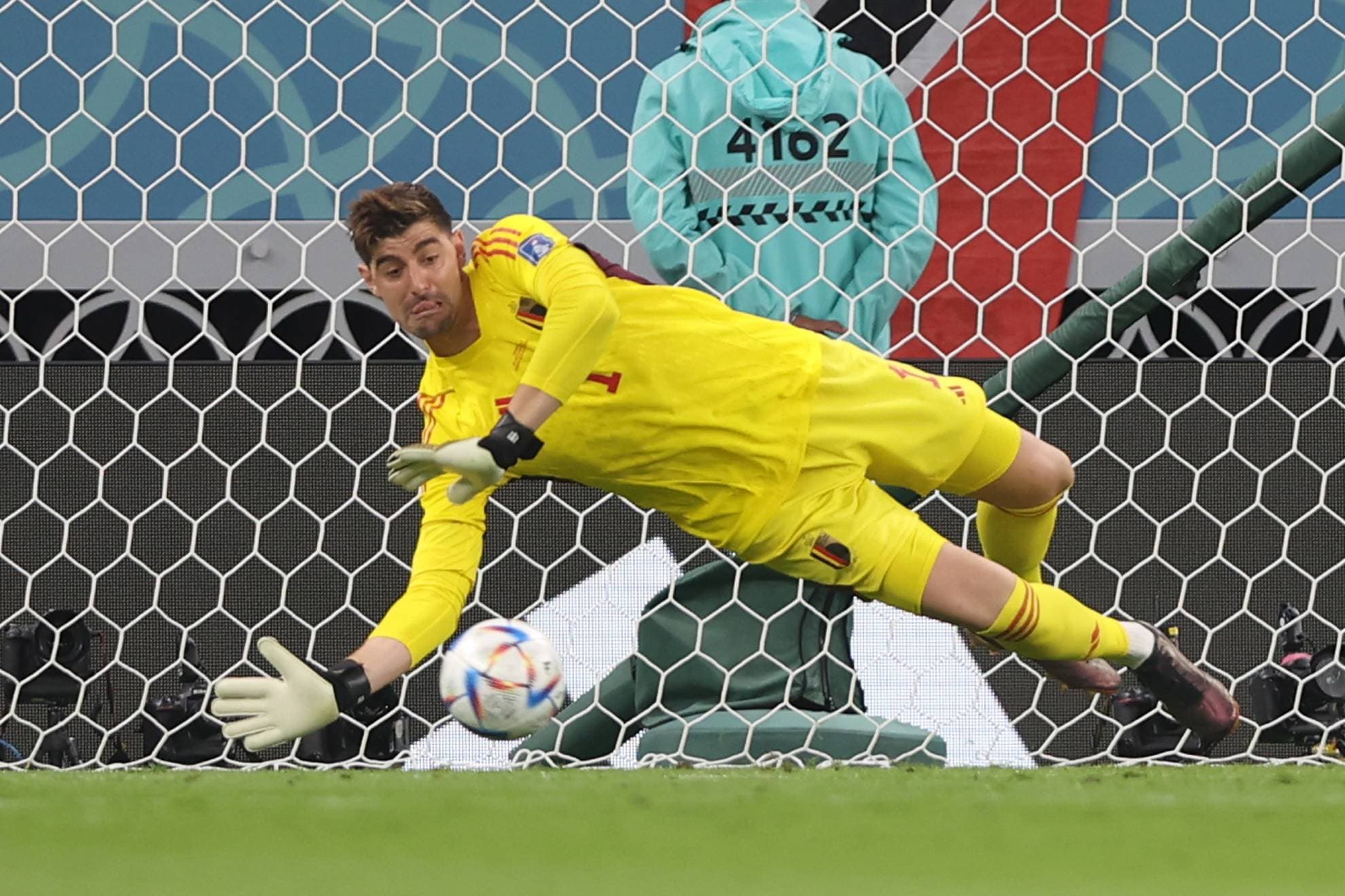 Courtois durante el último Mundial.