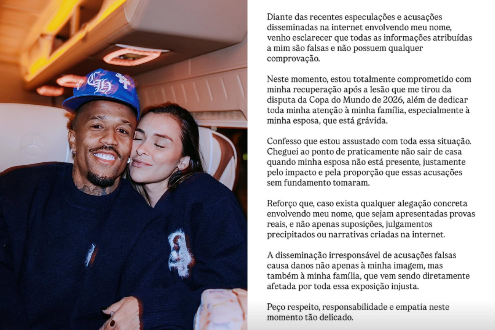 Militao y su pareja.