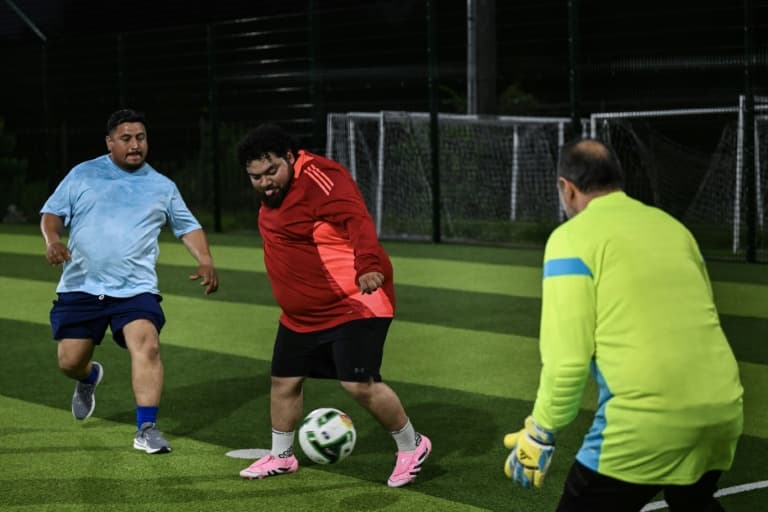 In big man US football league, guys score a different kind of goal