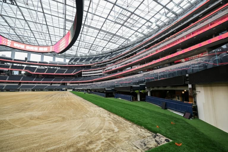 Los Angeles stadium undergoes World Cup facelift