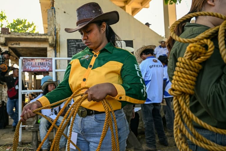 Cowgirls of Philippine rodeo tackle steers, stereotypes