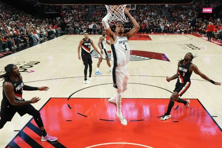 Spurs win in Wembanyama return to take 3-1 lead over Trail Blazers