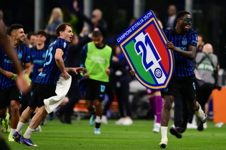Inter Milan win Italian title for third time in six seasons