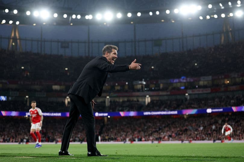 Diego Simeone in touchline altercation with Arsenal executive during Champions League semi-final
