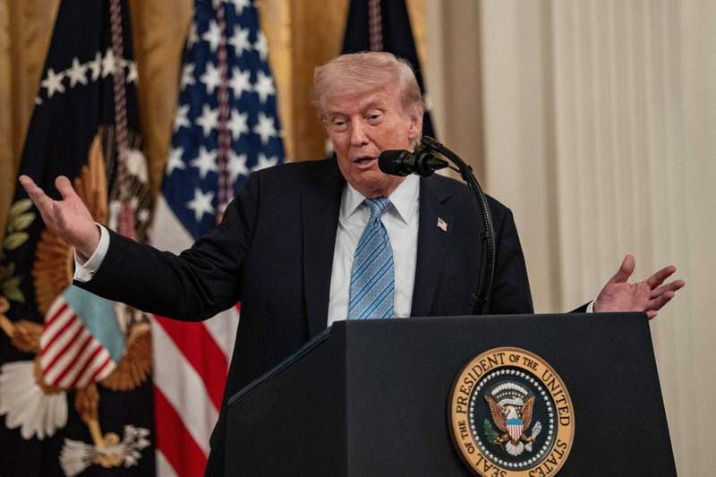 Donald Trump ogles golfer’s physique
