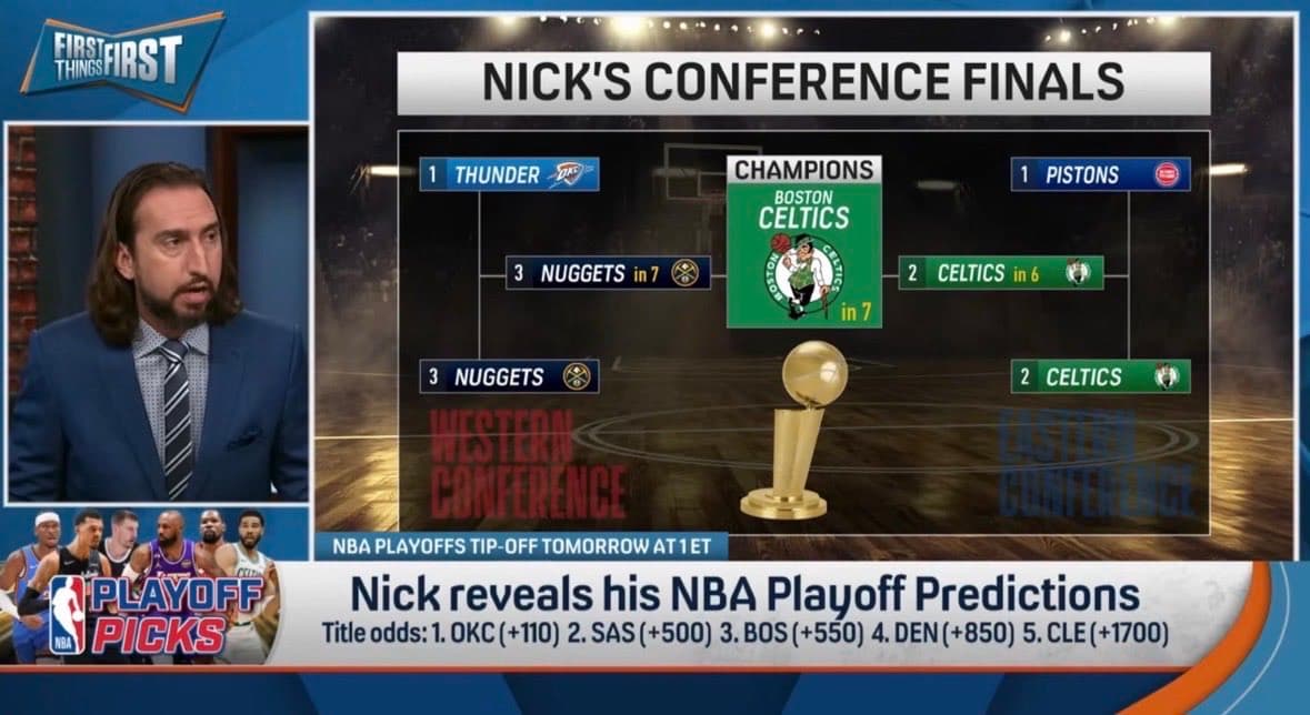 Nick Wright owns ‘worst NBA Finals prediction of all time’