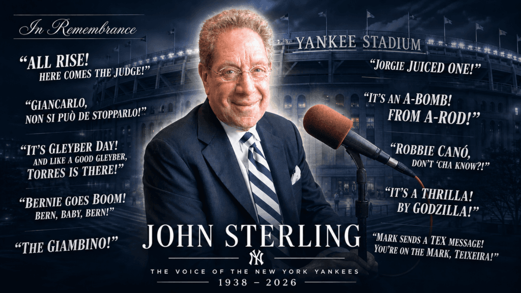 New York Yankees Announcer John Sterling Remembered by His Peers as a Baseball Original