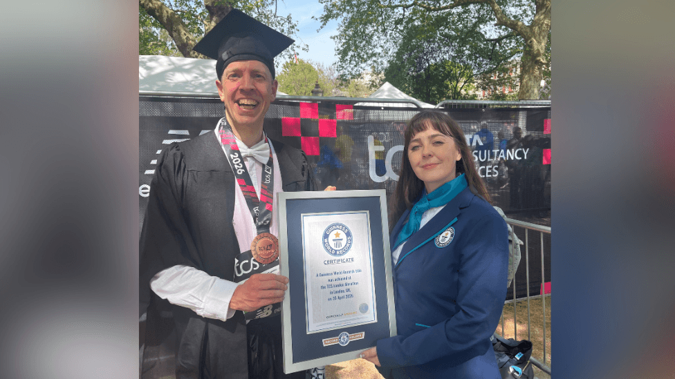 Oxford academic smashes marathon record