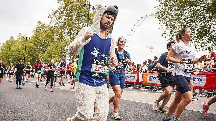 Why do thousands run the London Marathon in costume?