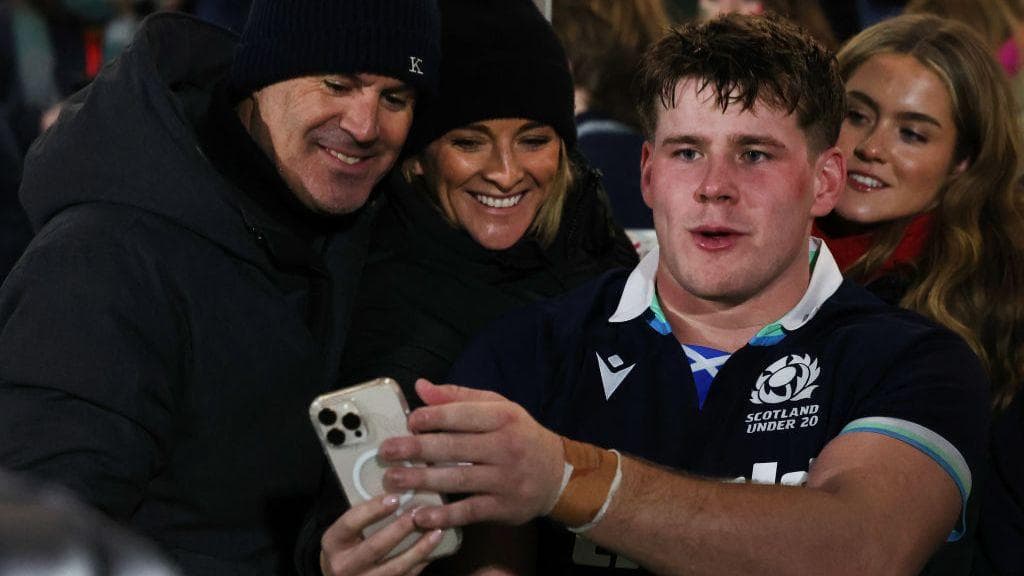 Choir pleaded with Gabby Logan's Scotland rugby star son to play for Wales