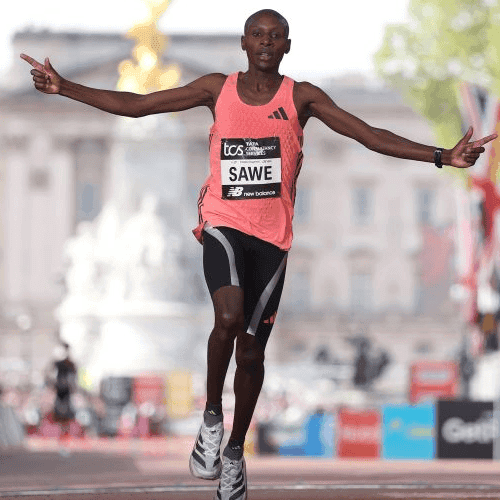 How much are Sebastian Sawe's shoes worth?