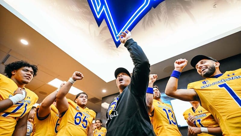 Coach/Bishop Ken Niumatalolo calls timeout to talk covenant keeping, transfer portals — and commanding Spartans