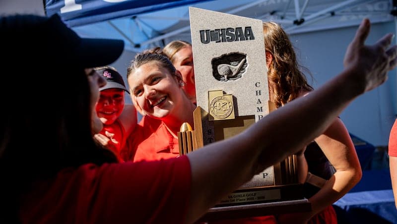 High school girls golf: South Sevier grinds through the heat to win first-ever 2A state championship
