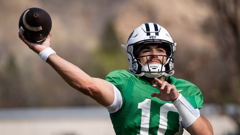 ‘No place I’d rather be’: Why backup QB Treyson Bourguet turned down other offers to stay at BYU