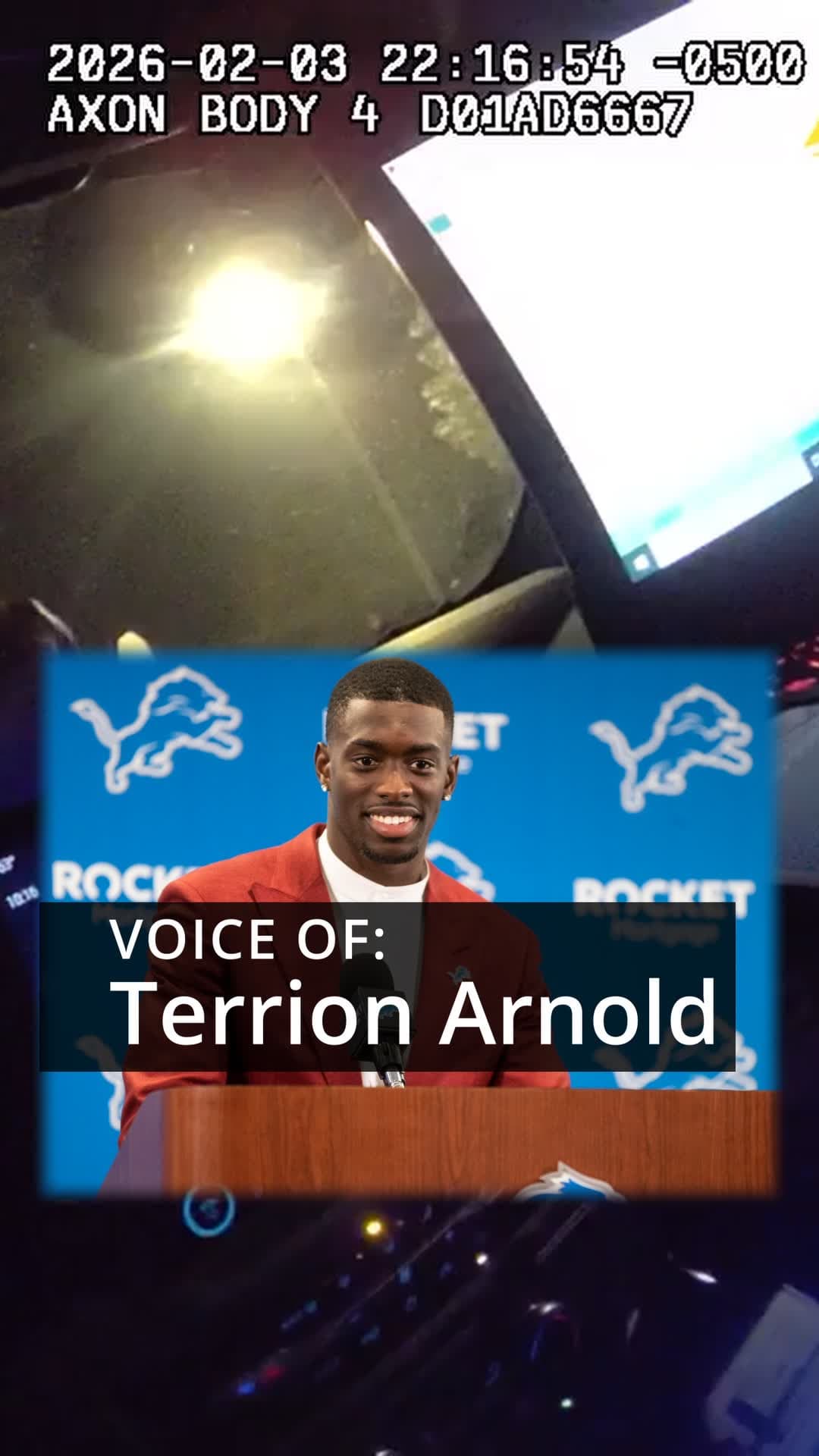 Hear Lions' Terrion Arnold speak to police about rental home robbery