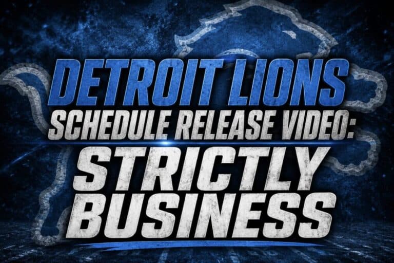 Detroit Lions Send Clear Message With “Strictly Business” Schedule Release Video