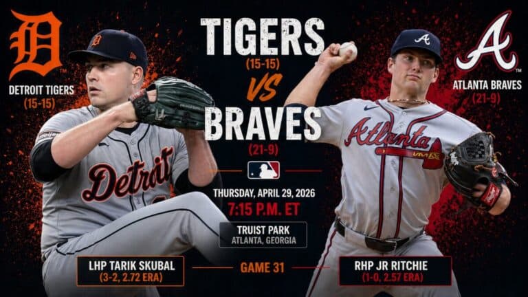 Game 31 Preview: Tigers vs Braves: How to Watch, Odds, Predictions, and More
