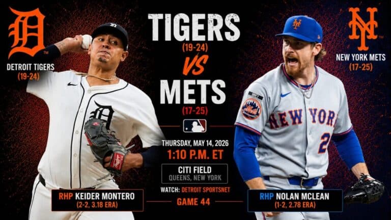 Tigers vs Mets, May 14, 2026: How to Watch, Predictions, and More