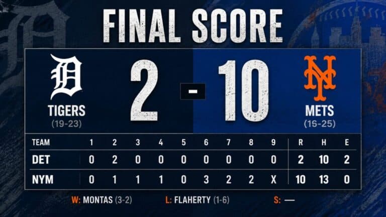 Tigers Waste Early Lead as Jack Flaherty, Defense Fall Apart in Ugly Loss to Mets