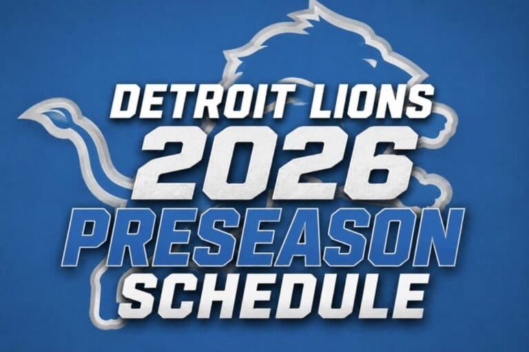 Detroit Lions Release 2026 Preseason Schedule