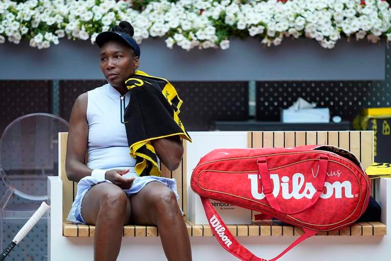 Venus Williams Extends Losing Streak to 10 After Rain-Interrupted Loss in Madrid