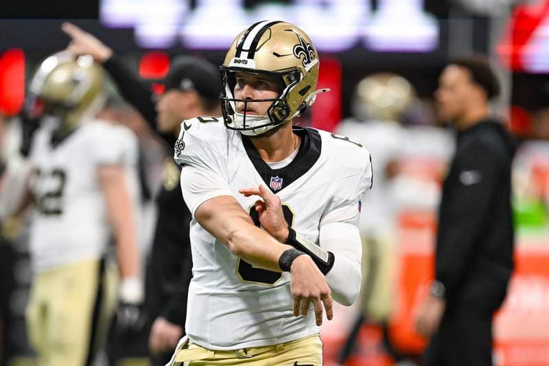 Saints QB Tyler Shough Compares His Nasty Injury to a Scene From ‘Alien’: “Hurting Pretty Bad”