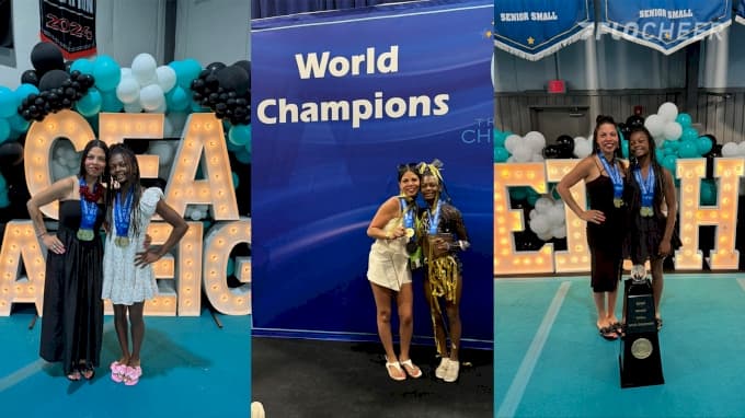 Cheer Extreme Raleigh Mom & Daughter Duo Become 3-Peat World Champions