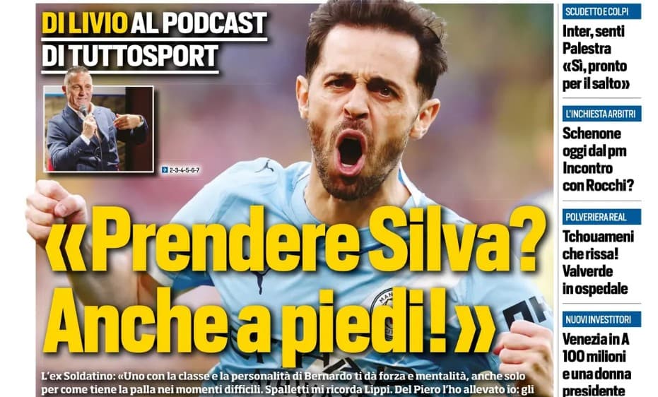 Today’s Papers – Juventus urged to sign Bernardo Silva, Alaba offered to Serie A giants