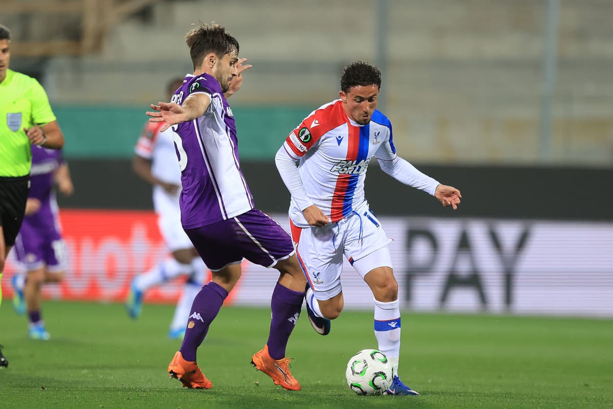 Video: Crystal Palace players party with fans in Florence after UECL semis qualification