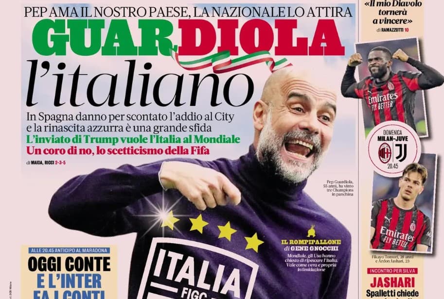 Today’s Papers – Guardiola the Italian, Ranieri leaves Roma