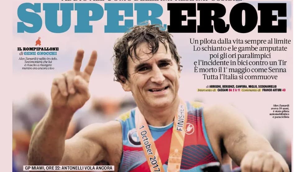 Today’s Papers – Farewell Zanardi, the Superhero